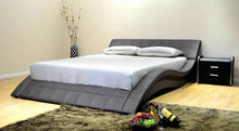 Load image into Gallery viewer, Greatime B1041-1 Wave-like Shape Upholstered Modern Platform Bed (More Colors Available)
