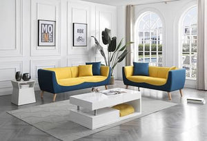 GREATIME Modern Couch Loveseat Set Fabric Sofa 2 Pieces Livingroom Set SL2606