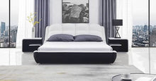 Load image into Gallery viewer, Modern Platform Bed with Padded Headboard B2407
