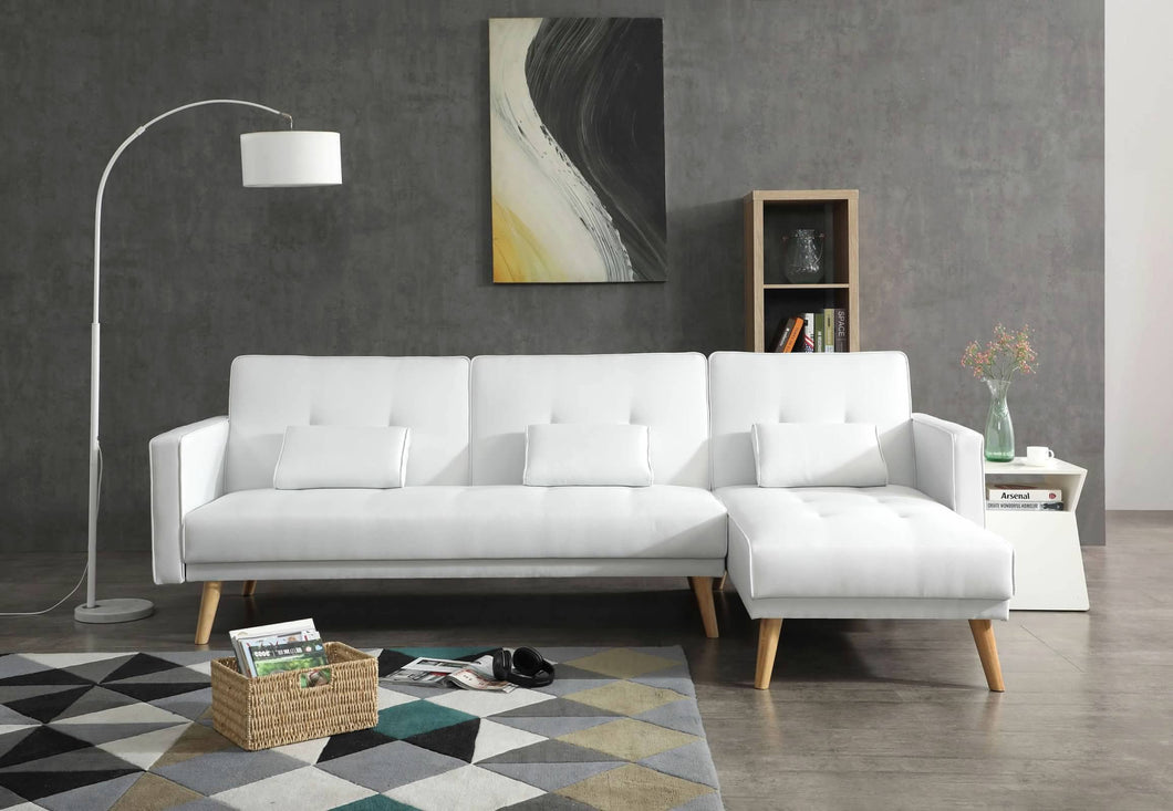 Greatime S2601 Fabric Convertible Sectional Sofa (More Colors Available)