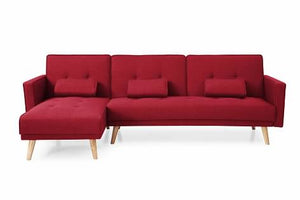 Greatime S2601 Fabric Convertible Sectional Sofa (More Colors Available)