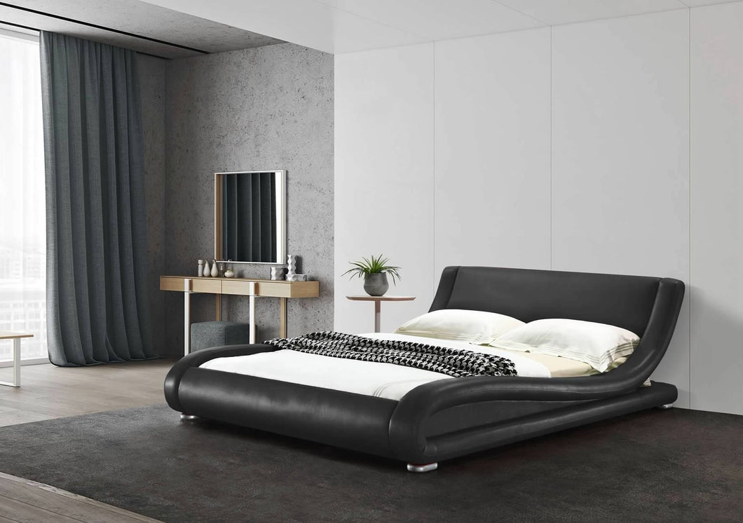 Greatime B1070 Contemporary Upholstered Platform Bed (More Colors Available)