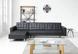 Greatime S2605 Leatherette Convertible Sectional Sofa (More Colors Available)