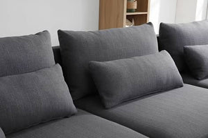 Greatime S2604 Fabric Reversible Sectional Sofa (More Colors Available)