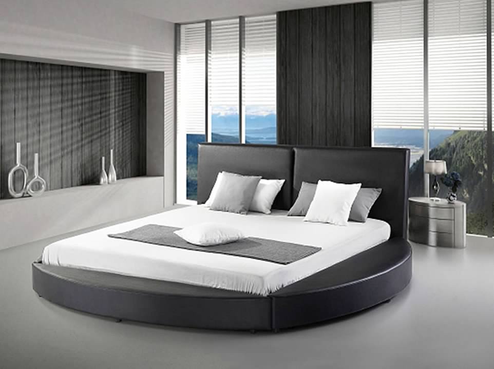 Greatime B1159 Modern Round Shape Platform Bed (More Colors Available)